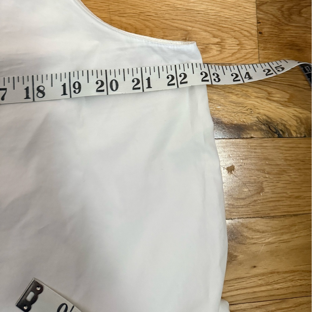 Lafayette 148 New York White Sleeveless Plepum - Picture 3 of 6
